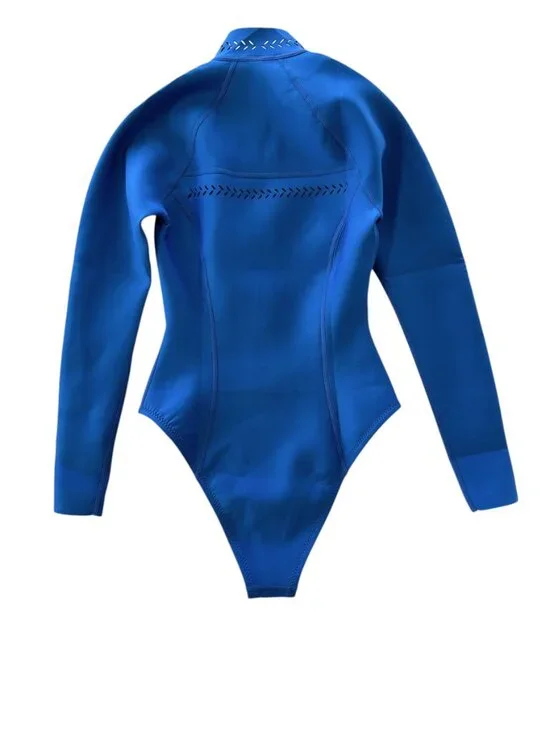 GIGI C Riley Cobalt Blue One Piece Laser Cut Swimsuit Scuba Surfsuit NWT M - Picture 6 of 8